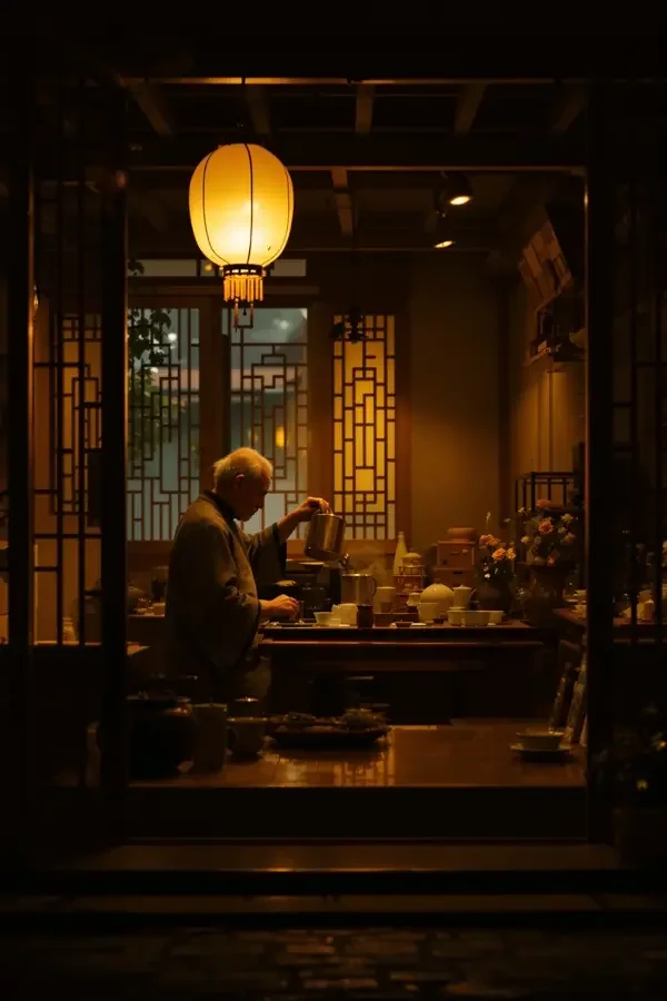 深夜的茶屋封面